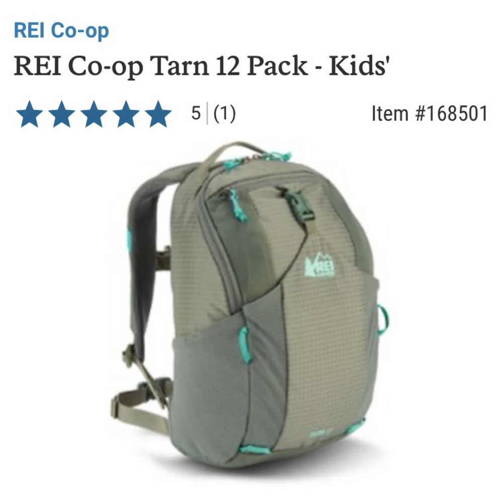 NWOT REI Tarn 12 Kid’s Backpack